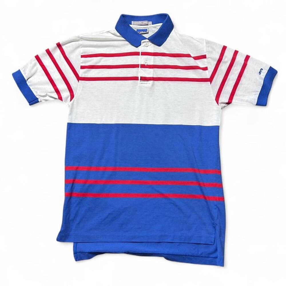 Levi’s Vintage 70s Red White Blue Western Short Sleeve Polo Shirt Medium